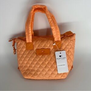 Women's Quilted Mini Bag - Orange